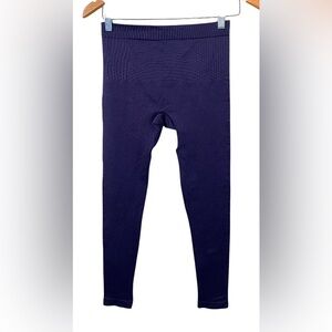 Empetua: Dark Purple High Waisted Shaping Leggings with Slip Grip Waist